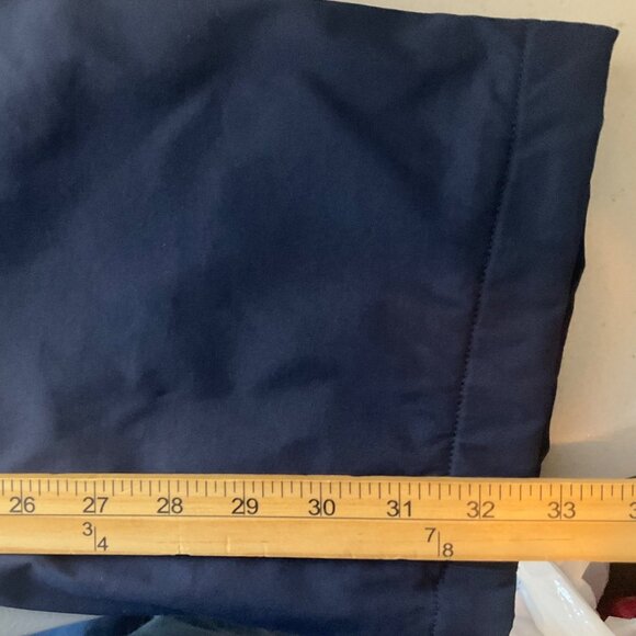 Eddie Bauer Mens 36 Winter Tech Pants Navy Blue Fleece-Lined Nylon Stretch - Picture 16 of 16